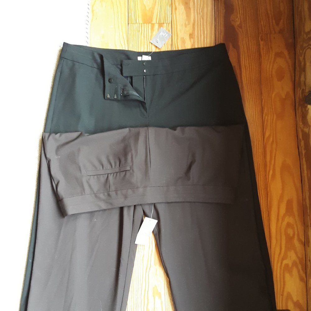J.Jill bundle Two pair essential dress trouser pants NWTs black and brown 16